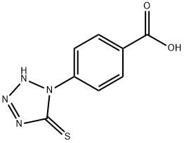 4-(5-MERCAPTO-1H-TETRAZOL-1-YL)BENZOIC ACID Structure