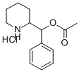 (R*,R*)-(-)-2-(alpha-acetoxybenzyl)piperidinium chloride Structure