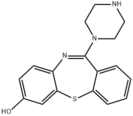 11-(1-PIPERAZINYL)-DIBENZO[B,F][1,4]THIAZEPIN-7-OL Structure