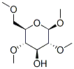 beta-D-Glucopyranoside, methyl 2,4,6-tri-O-methyl- Structure