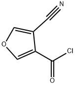 3-Furancarbonyl chloride, 4-cyano- (9CI) Structure