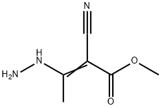 Crotonic  acid,  2-cyano-3-hydrazino-,  methyl  ester  (8CI) Structure