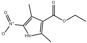 에틸2,4-디메틸-5-니트로-1H-피롤-3-카르복실레이트 구조식 이미지