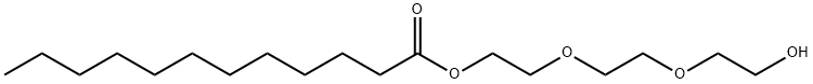 2-[2-(2-hydroxyethoxy)ethoxy]ethyl laurate Structure