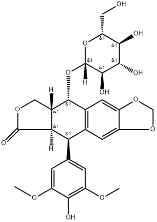 4'-деметилэпиподофиллотоксин-9 бета-глюкопиранозид структурированное изображение