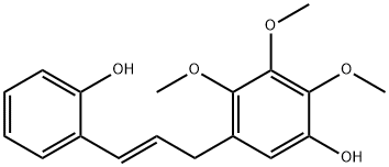 5-[(E)-3-(2-Hydroxyphenyl)-2-propenyl]-2,3,4-trimethoxyphenol 구조식 이미지