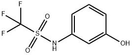 Methanesulfonamide,  1,1,1-trifluoro-N-(3-hydroxyphenyl)- Structure