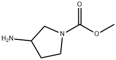 1-피롤리딘카르복실산,3-아미노-,메틸에스테르(9CI) 구조식 이미지