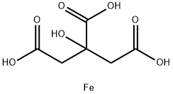 citric acid, iron(2+) salt Structure
