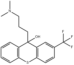 9-[3-(dimethylamino)propyl]-2-(trifluoromethyl)thioxanthen-9-ol  Structure