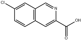 3-Isoquinolinecarboxylic acid, 7-chloro- Structure