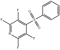 2,3,5,6-TETRAFLUORO-4-(PHENYLSULPHONYL)피리딘 구조식 이미지