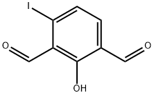 1,3-Benzenedicarboxaldehyde, 2-hydroxy-4-iodo- Structure