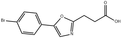 3-[5-(4-BROMOPHENYL)-1,3-OXAZOL-2-YL]PROPANOIC ACID Structure