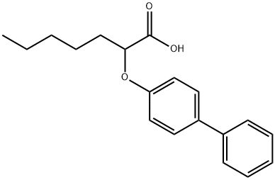 2-([1,1'-Biphenyl]-4-yloxy)heptanoic acid Structure