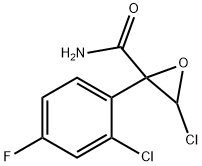 3-Chloro-2-(2-chloro-4-fluorophenyl)oxirane-2-carboxamide 구조식 이미지