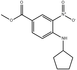 메틸4-(시클로펜틸아미노)-3-니트로벤조에이트 구조식 이미지