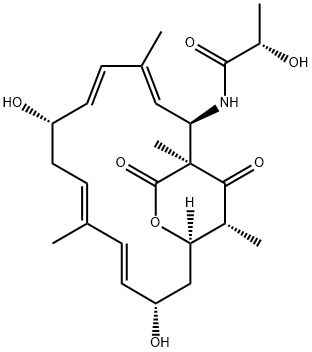 (S)-N-[(1S,2R,3E,5E,7S,9E,11E,13S,15R,19R)-7,13-Dihydroxy-1,4,10,19-tetramethyl-17,18-dioxo-16-oxabicyclo[13.2.2]nonadeca-3,5,9,11-tetren-2-yl]-2-hydroxypropanamide Structure