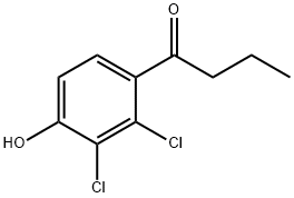 1-(2,3-DICHLORO-4-HYDROXYPHENYL)BUTAN-1-ONE 구조식 이미지