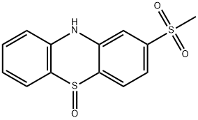 2-(Methylsulfonyl)-10H-phenothiazine 5-Oxide Structure