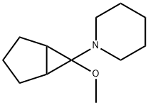 Piperidine, 1-(6-methoxybicyclo[3.1.0]hex-6-yl)- (9CI) 구조식 이미지