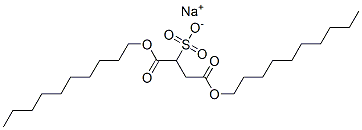 sodium 1,4-didecyl sulphonatosuccinate Structure
