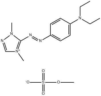 5-[[4-(diethylamino)phenyl]azo]-1,4-dimethyl-1H-1,2,4-triazolium methyl sulphate Structure