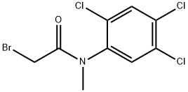 2-Bromo-N-methyl-2',4',5'-trichloroacetanilide Structure