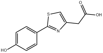 [2-(4-HYDROXY-PHENYL)-THIAZOL-4-YL]-ACETIC ACID Structure