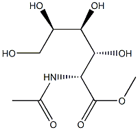 2-Acetylamino-2-deoxy-D-gluconic acid methyl ester Structure