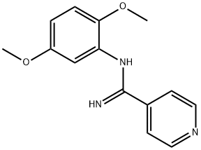 N-(2,5-Dimethoxyphenyl)isonicotinamidine Structure