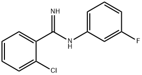 o-Chloro-N-(m-fluorophenyl)benzamidine Structure