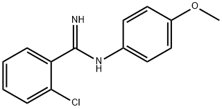 o-Chloro-N-(p-methoxyphenyl)benzamidine Structure