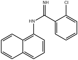 o-Chloro-N-(1-naphtyl)benzamidine Structure