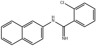 o-Chloro-N-(2-naphtyl)benzamidine 구조식 이미지