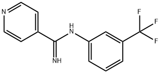 N-(α,α,α-Trifluoro-m-tolyl)isonicotinamidine Structure