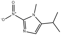 5-이소프로필-1-메틸-2-니트로-1H-이미다졸 구조식 이미지