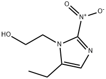 5-에틸-2-니트로-1H-이미다졸-1-에탄올 구조식 이미지