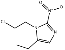 1-(2-Chloroethyl)-5-ethyl-2-nitro-1H-imidazole 구조식 이미지