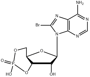8-Bromoadenosine 3′,5′-cyclic monophosphate структурированное изображение