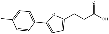 3-(5-P-TOLYL-FURAN-2-YL)-프로피온산 구조식 이미지