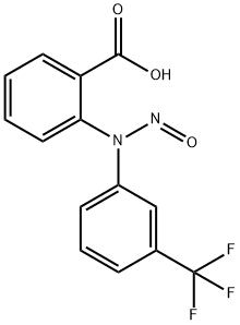 벤조산,2-[니트로소[3-(트리플루오로메틸)페닐]아미노]- 구조식 이미지