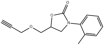3-(2-Methylphenyl)-5-[(2-propynyloxy)methyl]-2-oxazolidinone Structure