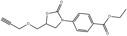4-[2-Oxo-5-[(2-propynyloxy)methyl]oxazolidin-3-yl]benzoic acid ethyl ester Structure