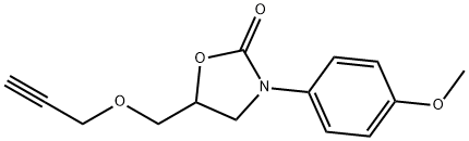 3-(4-Methoxyphenyl)-5-[(2-propynyloxy)methyl]-2-oxazolidinone Structure