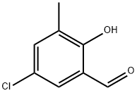 5-클로로-2-하이드록시-3-메틸벤잘데하이드 구조식 이미지