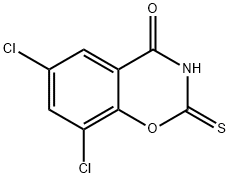 6,8-Dichloro-2-thio-2H-1,3-benzoxazine-2,4(3H)-dione 구조식 이미지