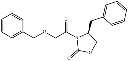 (S)-(+)-4-Benzyl-3-benzyloxyacetyl-2-oxazolidinone Structure