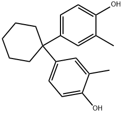 4,4'-Cyclohexylidenebis(2-methylphenol) Structure