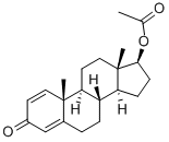 Boldenone 17-acetate 구조식 이미지